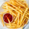 french fries deep fried to a crispy fresh