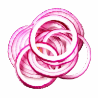 sliced onions