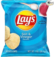 Lay’s® Salt & Vinegar Flavored Potato Chips Lay’s® Salt & Vinegar Flavored Potato Chips beef hot dogs