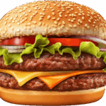 Double Cheeseburger 2/3 Pound Of Beef 5" Jumbo Bun