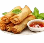 4 Spring Roll Dinner Pork Meat vegetables spices & herbs