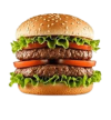 Double burger 1 Pound Of Beef No Cheese 5″ Jumbo Bun